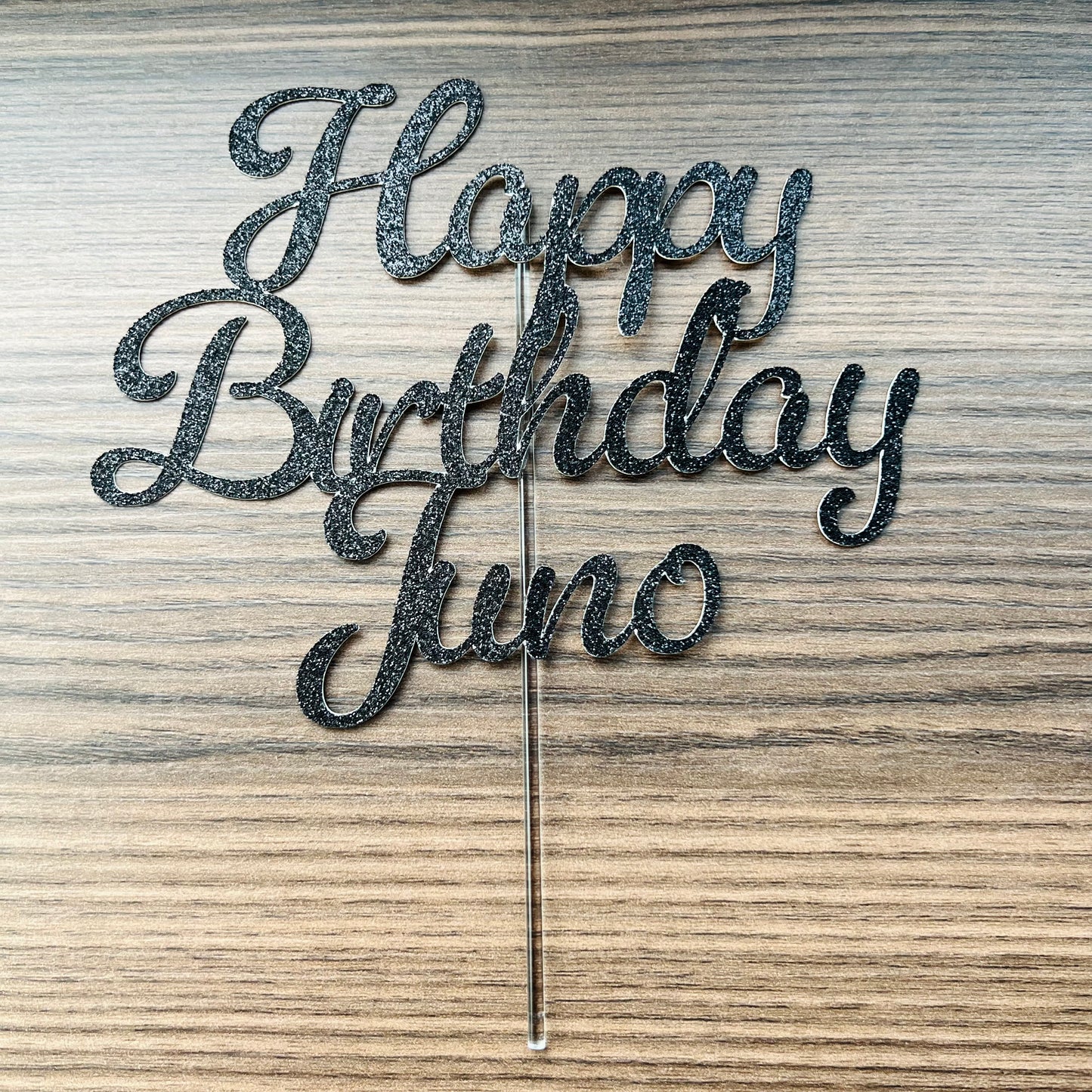 Happy Birthday Cake Topper - customized name