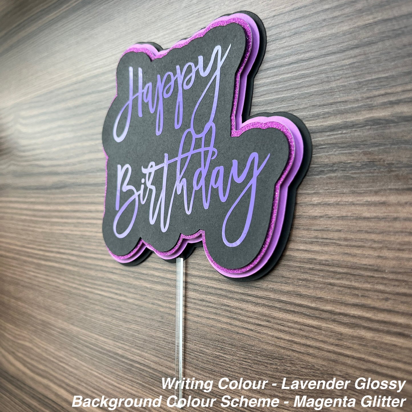 Happy Birthday 3D Cake Topper