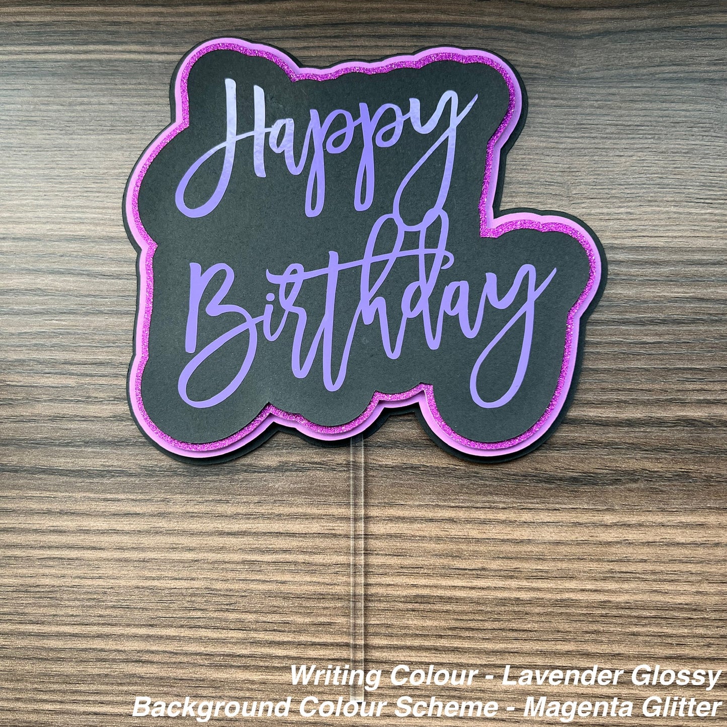 Happy Birthday 3D Cake Topper