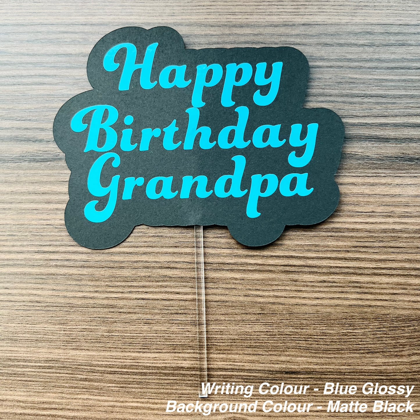 Happy Birthday Cake Topper - customized name